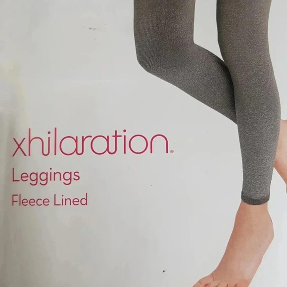 Exhilaration legging fleece lined full gray SzL/XL - Picture 2 of 5